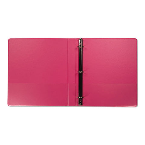 Earth’s Choice Biobased Durable Fashion View Binder, 3 Rings, 1" Capacity, 11 X 8.5, Berry, 2-pack