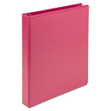 Earth’s Choice Biobased Durable Fashion View Binder, 3 Rings, 1" Capacity, 11 X 8.5, Berry, 2-pack