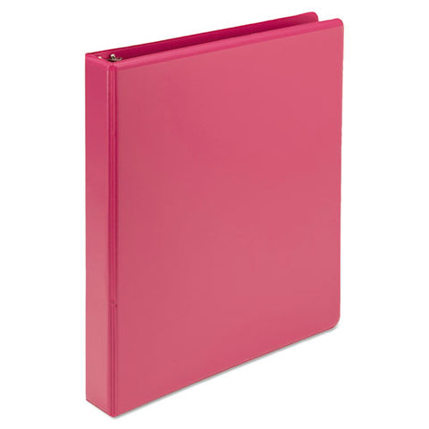 Earth’s Choice Biobased Durable Fashion View Binder, 3 Rings, 1" Capacity, 11 X 8.5, Berry, 2-pack