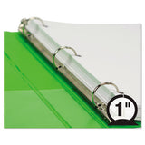 Earth’s Choice Biobased Durable Fashion View Binder, 3 Rings, 1" Capacity, 11 X 8.5, Lime, 2-pack