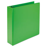 Earth’s Choice Biobased Durable Fashion View Binder, 3 Rings, 2" Capacity, 11 X 8.5, Lime, 2-pack