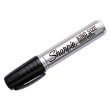 King Size Permanent Marker, Broad Chisel Tip, Black, 4-pack
