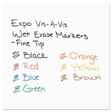 Vis-à-vis Wet Erase Marker, Fine Bullet Tip, Red, Dozen