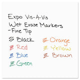 Vis-à-vis Wet Erase Marker, Fine Bullet Tip, Green, Dozen