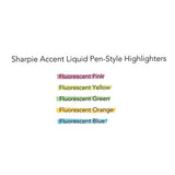 Liquid Pen Style Highlighters, Chisel Tip, Fluorescent Yellow, Dozen