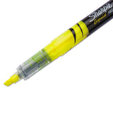 Liquid Pen Style Highlighters, Chisel Tip, Fluorescent Yellow, Dozen