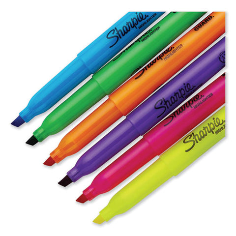 Pocket Style Highlighters, Chisel Tip, Assorted Colors, 24-pack