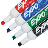 Whiteboard Caddy Set, Broad Chisel Tip, Assorted Colors, 4-set