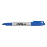 Fine Tip Permanent Marker, Blue, 36-pack