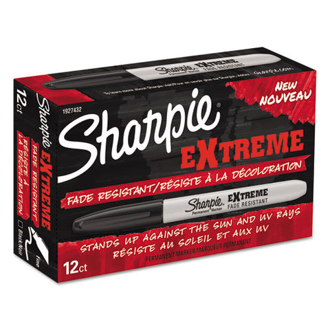 Extreme Marker, Fine Bullet Tip, Black, Dozen