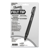 Water-resistant Ink Stick Plastic Point Pen, 0.4 Mm, Assorted Ink-barrel, 6-pack