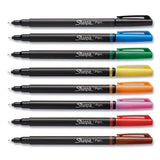 Art Pen With Hard Case Stick Porous Point Pen, 0.4 Mm, Assorted Ink-barrel, 8-set