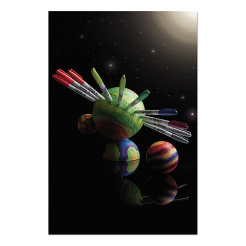 Cosmic Color Permanent Markers, Medium Bullet Tip, Assorted Colors, 24-pack