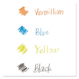 Col-erase Pencil With Eraser, 0.7 Mm, 2b (#1), Assorted Lead-barrel Colors, Dozen