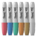 Metallic Permanent Marker, Medium Chisel Tip, Assorted, 6-pack