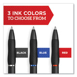 S-gel Retractable Gel Pen, Medium 0.7 Mm, Black Ink, Black Barrel, Dozen
