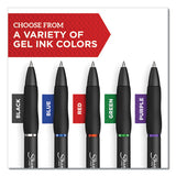 S-gel Retractable Gel Pen, Medium 0.7 Mm, Blue Ink, Black Barrel, 36-pack