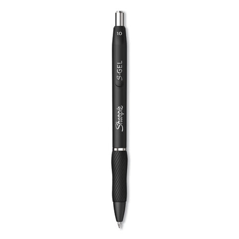 S-gel Retractable Gel Pen, Bold 1 Mm, Black Ink, Black Barrel, 36-pack