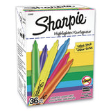 Pocket Style Highlighters, Chisel Tip, Assorted Colors, 36-pack