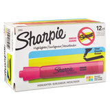 Tank Style Highlighters, Chisel Tip, Assorted Colors, Dozen