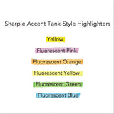 Tank Style Highlighters, Chisel Tip, Assorted Colors, Dozen