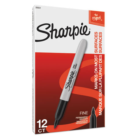 Fine Tip Permanent Marker, Black