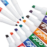 Low-odor Dry Erase Marker, Eraser And Cleaner Kit, Assorted Tips, Assorted Colors, 12-set