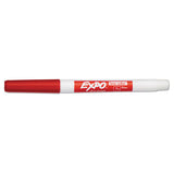 Low-odor Dry-erase Marker, Fine Bullet Tip, Red, Dozen