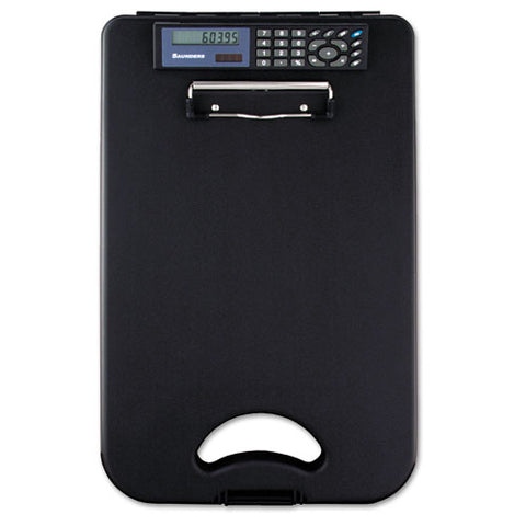 Deskmate Ii W-calculator, 1-2" Clip Cap, 8 1-2 X 12 Sheets, Black
