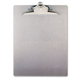 Aluminum Clipboard W-high-capacity Clip, 1" Clip Cap, 8 1-2 X 12 Sheets, Silver