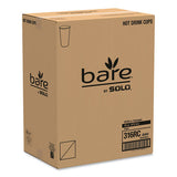Bare By Solo Eco-forward Recycled Content Pcf Paper Hot Cups, 16 Oz, 1,000-ct