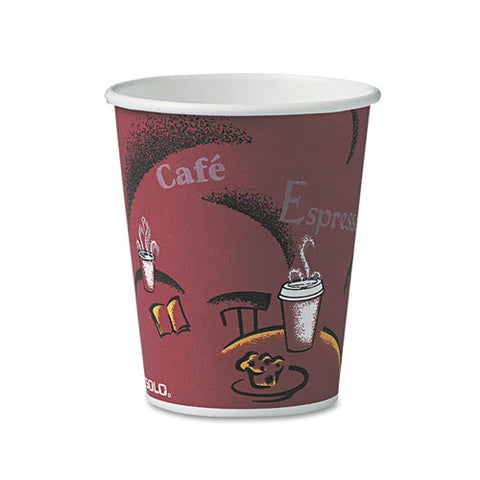 Solo Bistro Design Hot Drink Cups, Paper, 10oz, 50-pack