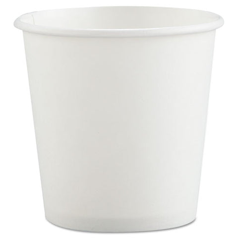 Polycoated Hot Paper Cups, 4 Oz, White