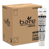 Bare By Solo Eco-forward Recycled Content Pcf Paper Hot Cups, 12 Oz, 1,000-ct