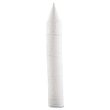 Cone Water Cups, Paper, 4.25oz, Rolled Rim, White, 5000-carton