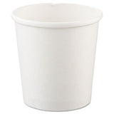 Flexstyle Double Poly Paper Containers, 16 Oz, White, 25-pack, 20 Packs-carton