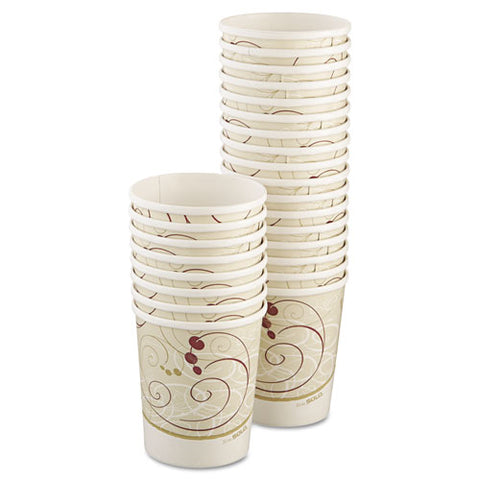 Flexstyle Double Poly Paper Containers, 32 Oz, Symphony Design, 500-carton