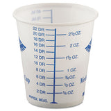 Paper Medical And Dental Graduated Cups, 3 Oz, White-blue, 100-bag, 50 Bags-carton