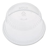 Flat-top Dome Cup Lids, Plastic, Fits 12-14, 20oz Cups, 50-pack 20 Packs-carton