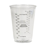 Plastic Medical And Dental Cups, Graduated, 10 Oz, Clear, 50-bag, 20 Bags-carton