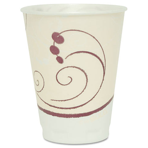 Symphony Design Trophy Foam Hot-cold Drink Cups, 12 Oz, Beige, 100-pack