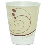 Symphony Design Trophy Foam Hot-cold Drink Cups, 8 Oz, Beige, 100-pack