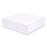 Bakery Boxes, Standard, 9 X 9 X 2.5, White, Paper, 250/carton