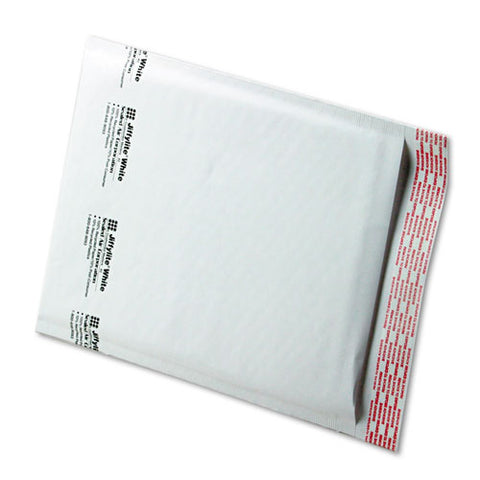 Jiffylite Self-seal Bubble Mailer, #2, Barrier Bubble Lining, Self-adhesive Closure, 8.5 X 12, White, 100-carton