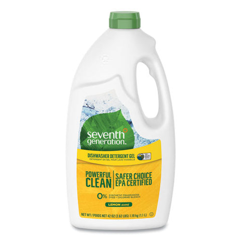 Natural Automatic Dishwasher Gel, Lemon, 42 Oz Bottle, 6-carton