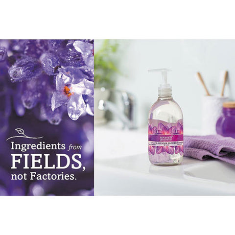 Natural Hand Wash, Lavender Flower And Mint, 12 Oz Pump Bottle, 8-carton
