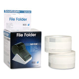 Slp-flw Self-adhesive File Folder Labels, 0.56" X 3.43", White, 130 Labels-roll, 2 Rolls-box