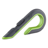 Box Cutters, Double Sided, Replaceable, Stainless Steel, Gray, Green