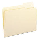 Reinforced Tab Manila File Folders, 1-3-cut Tabs, Right Position, Letter Size, 11 Pt. Manila, 100-box