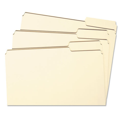 Reinforced Tab Manila File Folders, 1-3-cut Tabs, Right Position, Letter Size, 11 Pt. Manila, 100-box